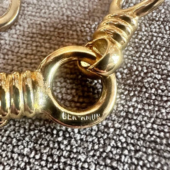 Ben-Amun Gold Chain Necklace Classic Statement Piece - Picture 3 of 10